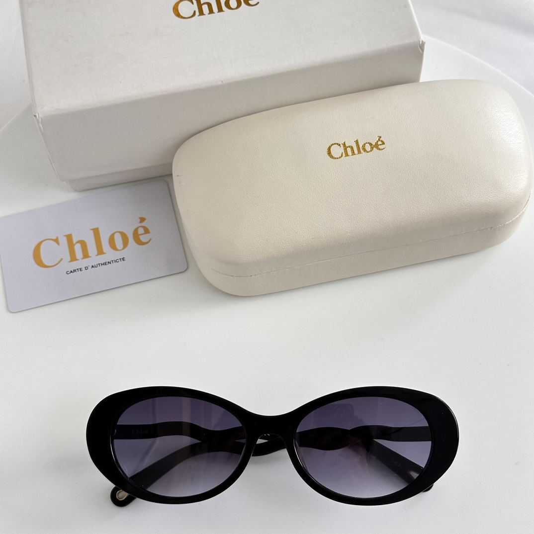 Chloe Eyewear Oval Frame Sunglasses   CH0088S - DesignerGu