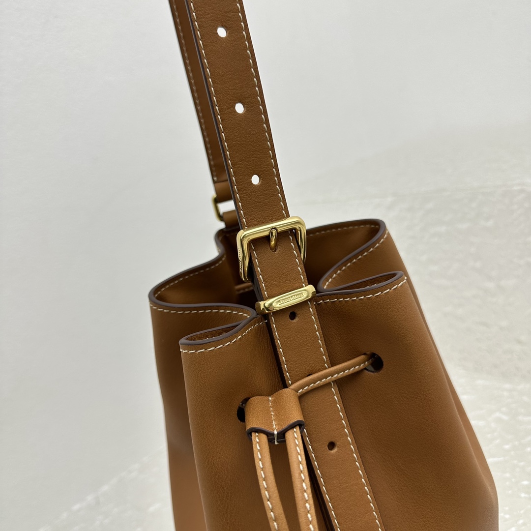 Miu Miu Leather Bucket Bag - DesignerGu