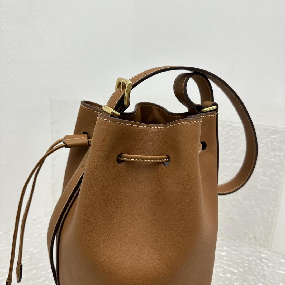 Miu Miu Leather Bucket Bag - DesignerGu