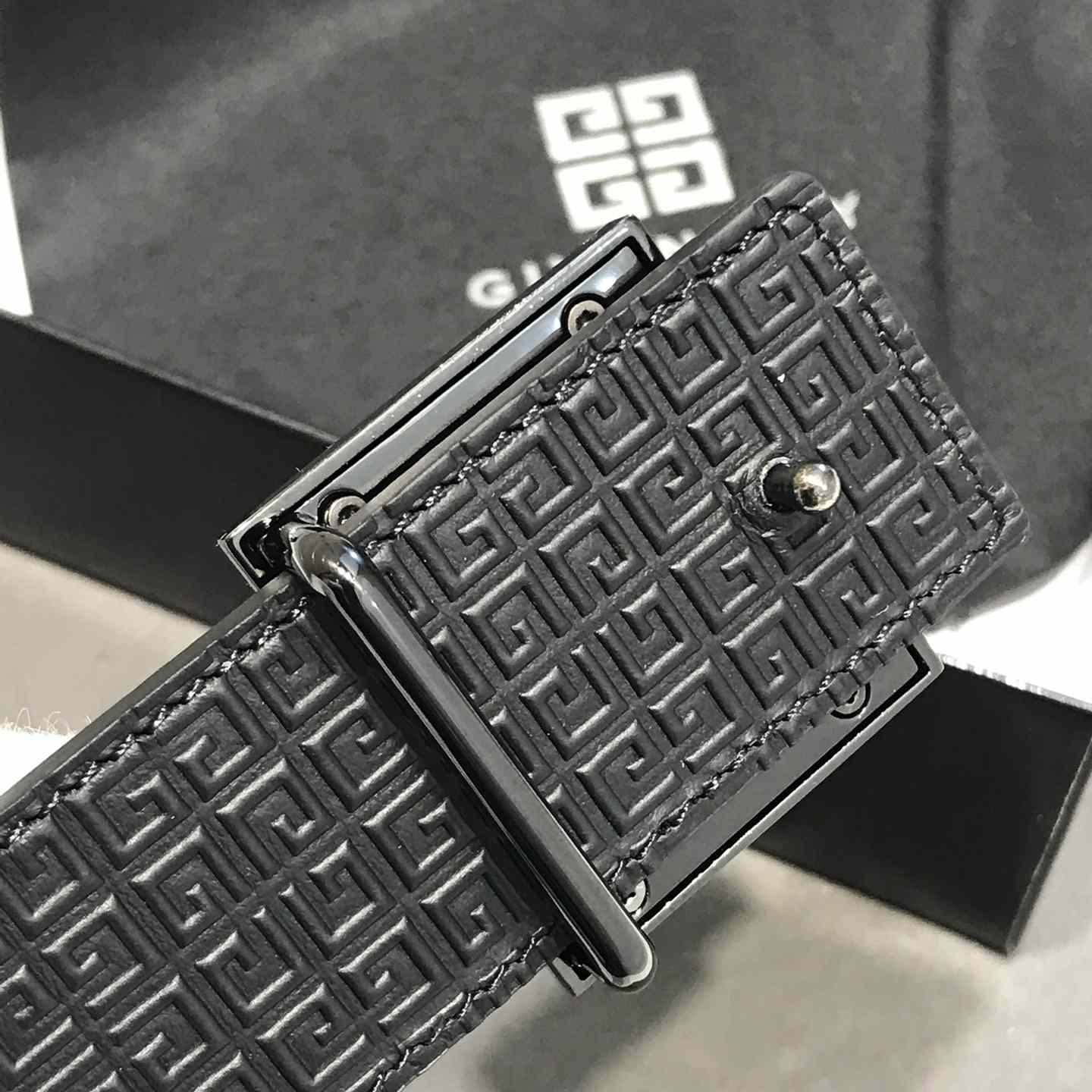 Givenchy 4G Reversible Belt In Leather And 4G Coated Canvas - DesignerGu