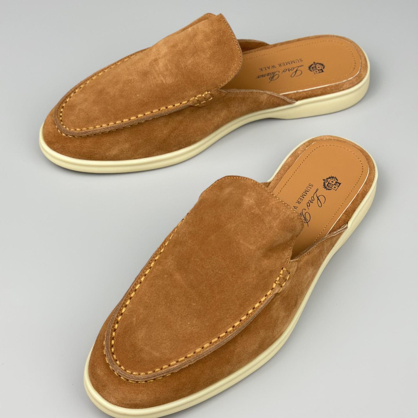 Loro Piana Babouche Walk Loafers - DesignerGu