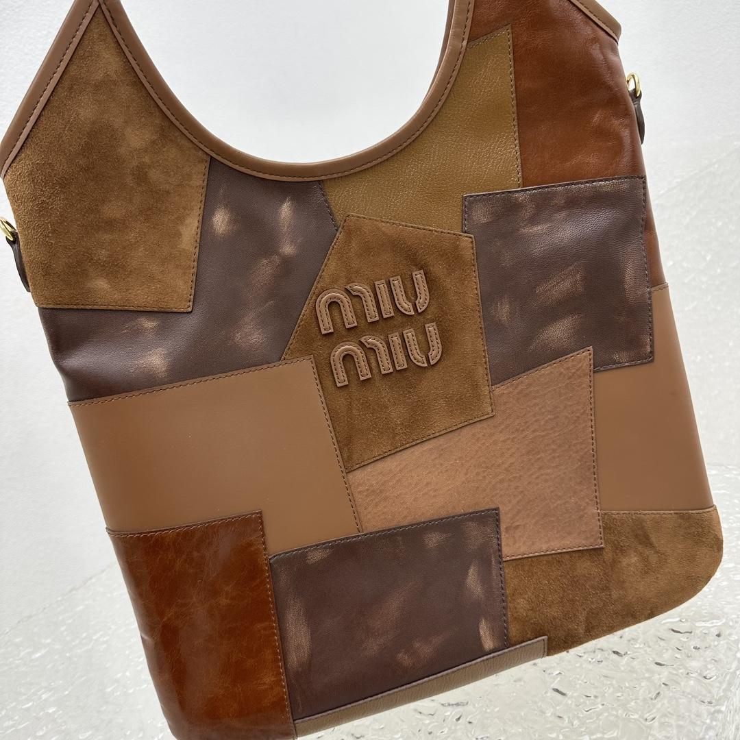 Miu Miu IVY Leather Patchwork Bag - DesignerGu