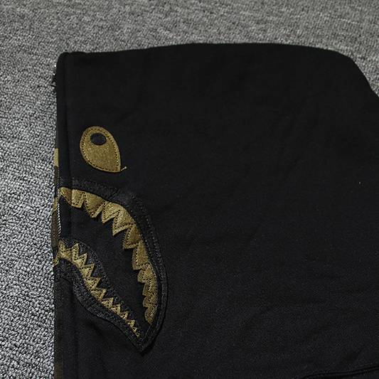 Bape x Undwoodland Camo Shark Hoodie - DesignerGu