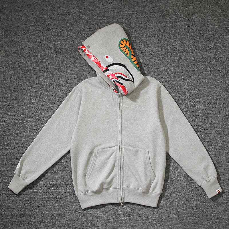 Bape Shark Zip Double Hoodie - DesignerGu