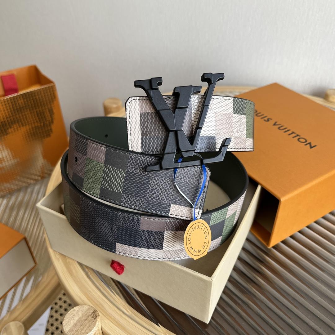 Louis Vuitton LV Mega Pixel 40mm Reversible Belt - DesignerGu