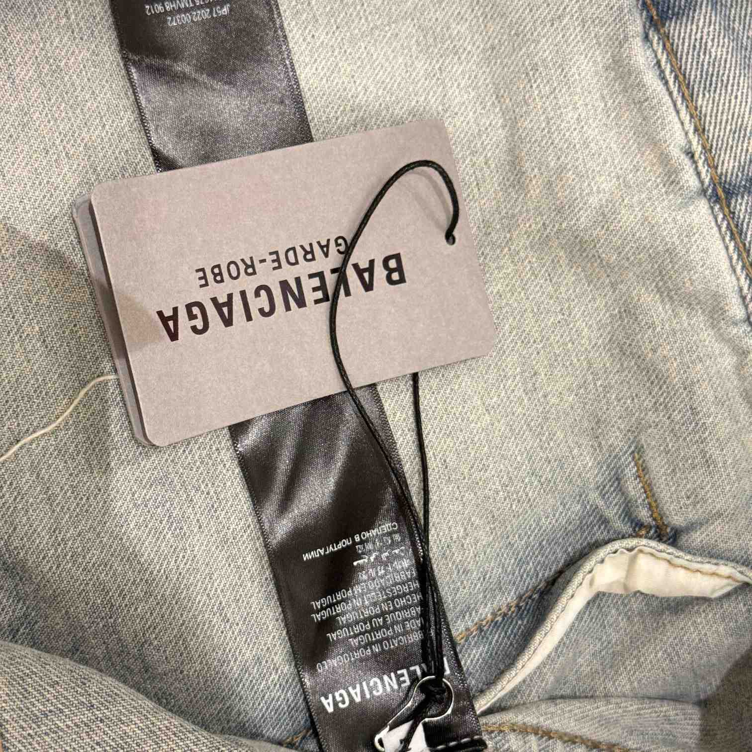 Balenciaga Super Destroyed Baggy Denim Jacket  - DesignerGu