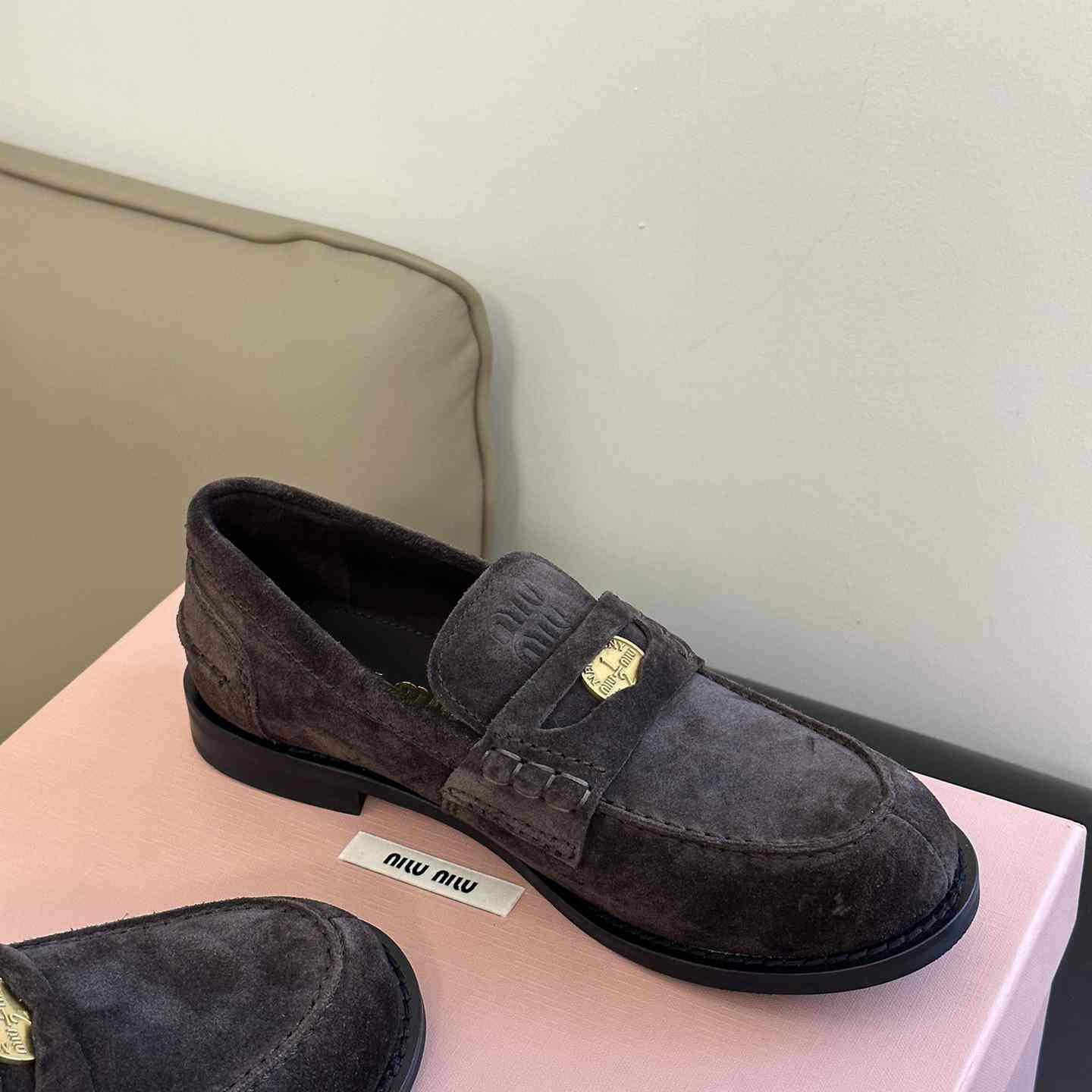 Miu Miu Suede Loafers - DesignerGu