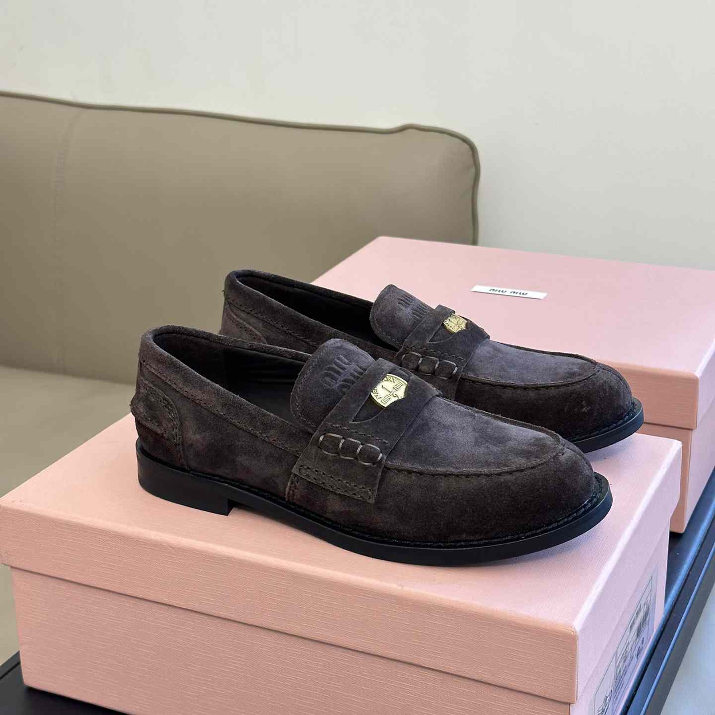 Miu Miu Suede Loafers - DesignerGu