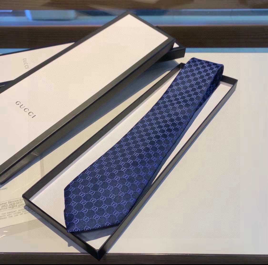 Gucci GG Pattern Silk Tie - DesignerGu