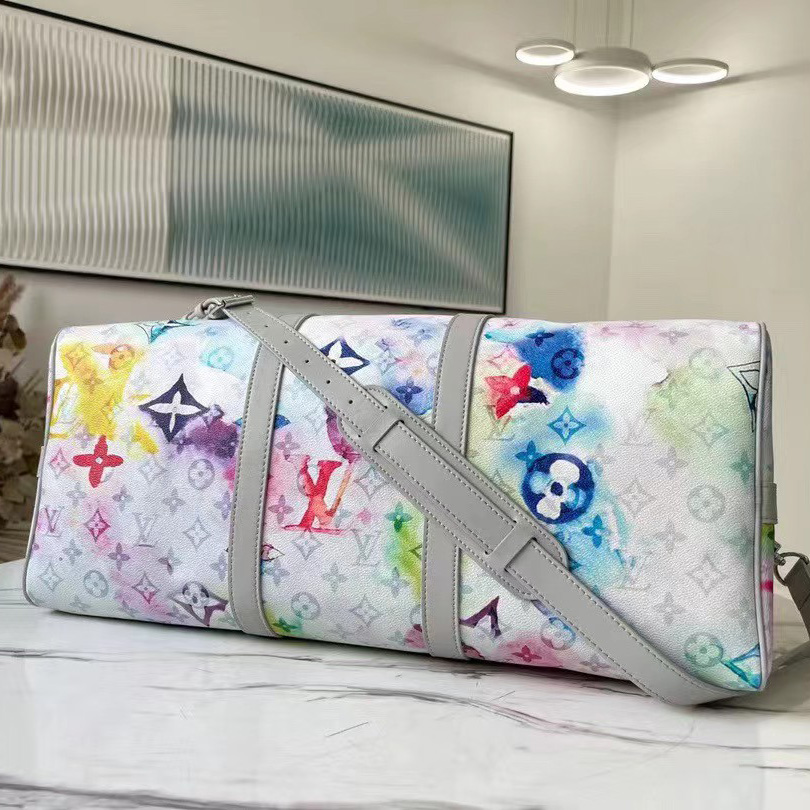 Louis Vuitton Keepall 50 Monogram Watercolor - DesignerGu