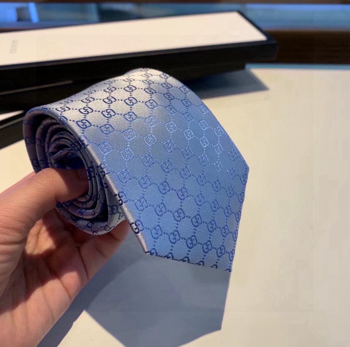 Gucci GG Pattern Silk Tie - DesignerGu