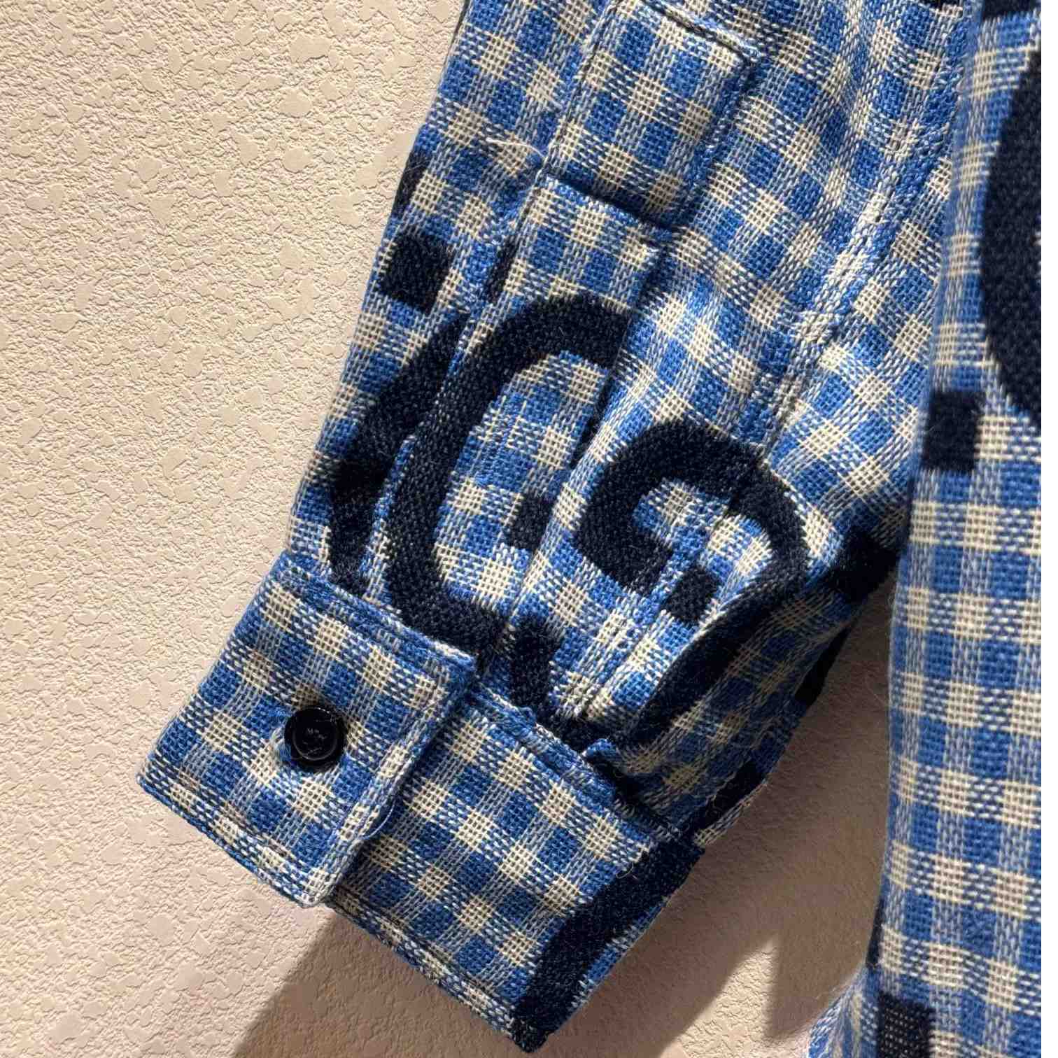 Gucci Jumbo GG Checked Wool Shirt - DesignerGu