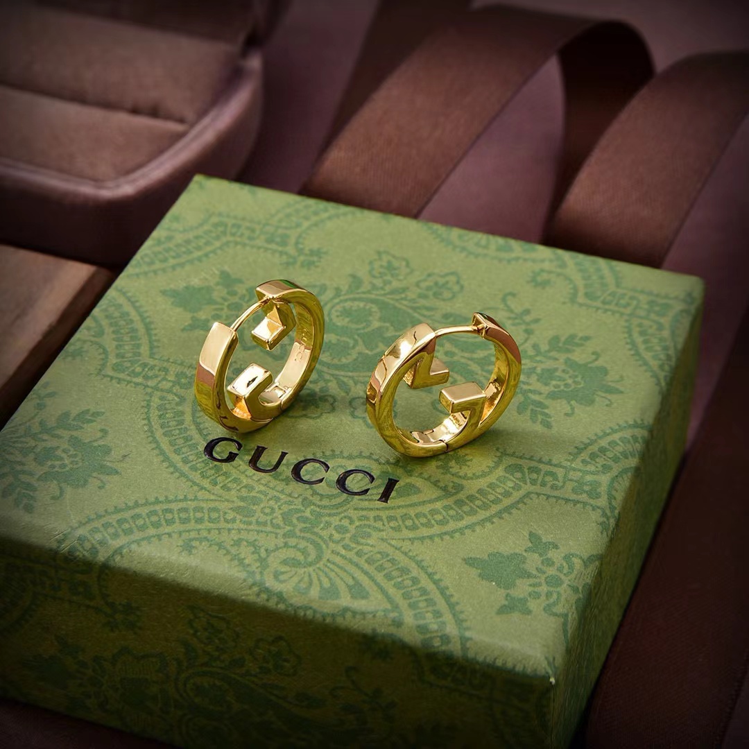 Gucci Blondie Hoop Earrings - DesignerGu