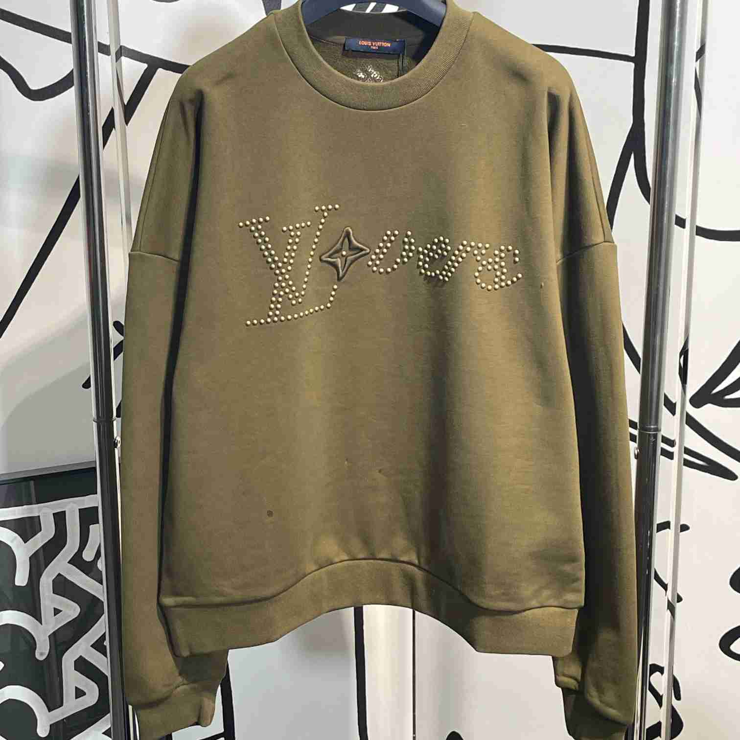 Louis Vuitton Cotton Signature Crewneck   1AFJH7 - DesignerGu