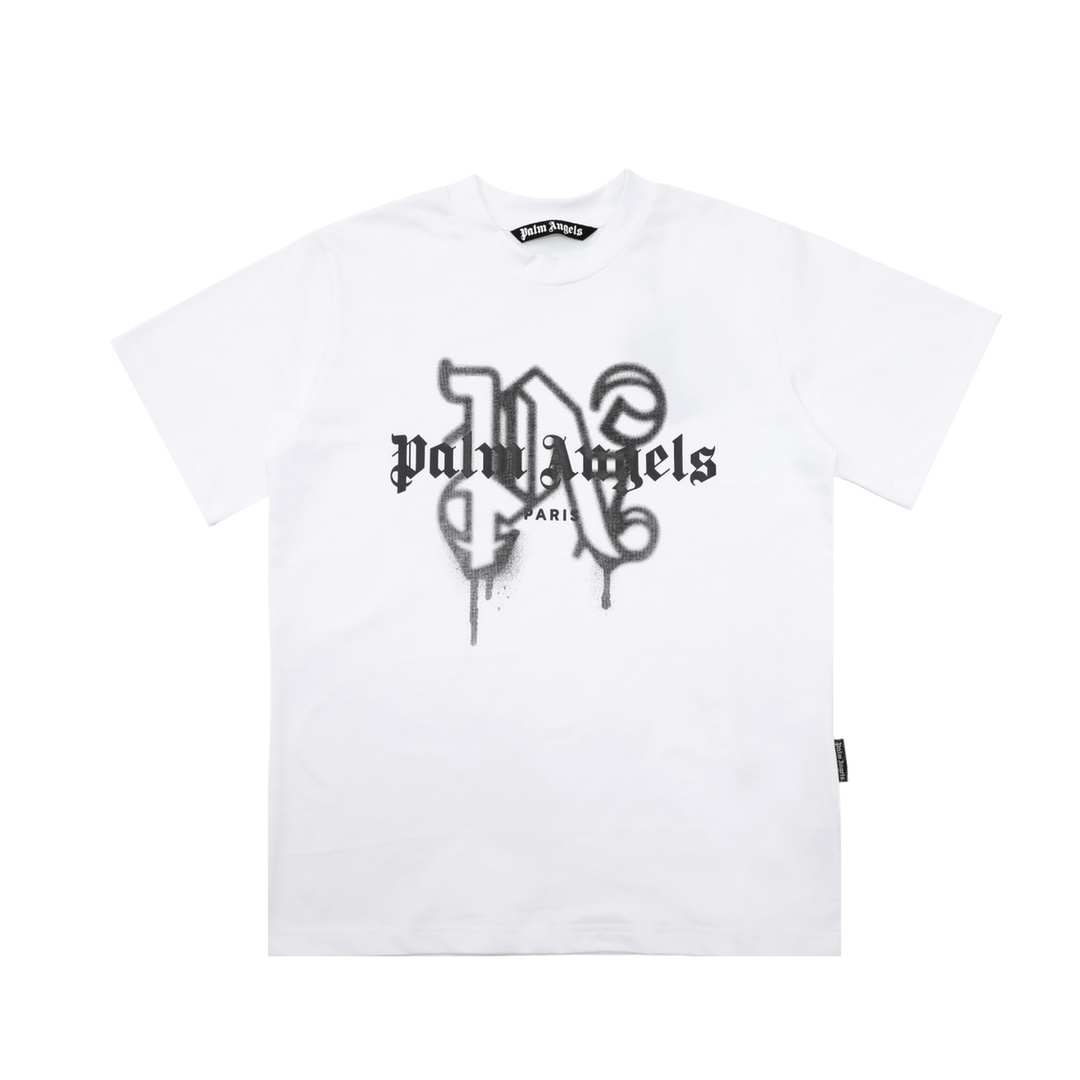  Palm Angels Monogram Spray City T-Shirt Paris - DesignerGu