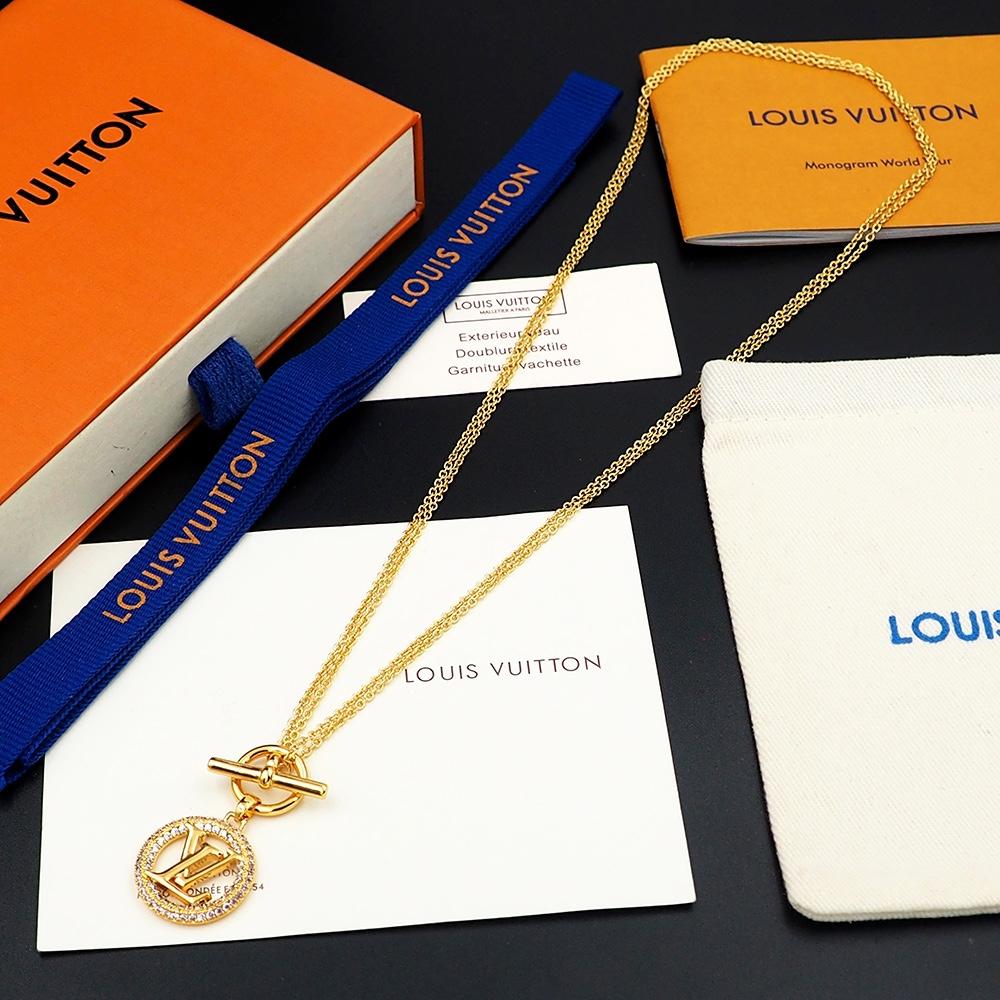 Louis Vuitton Louise Tresor Necklace   M01512 - DesignerGu