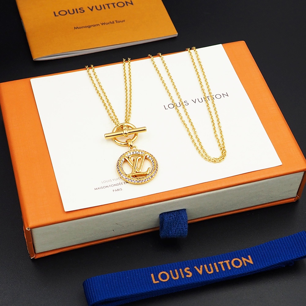 Louis Vuitton Louise Tresor Necklace   M01512 - DesignerGu