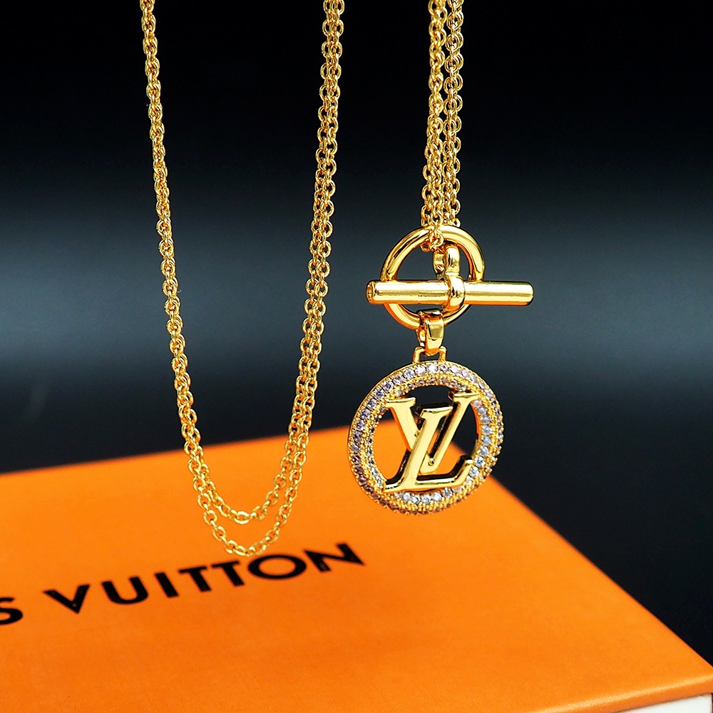 Louis Vuitton Louise Tresor Necklace   M01512 - DesignerGu