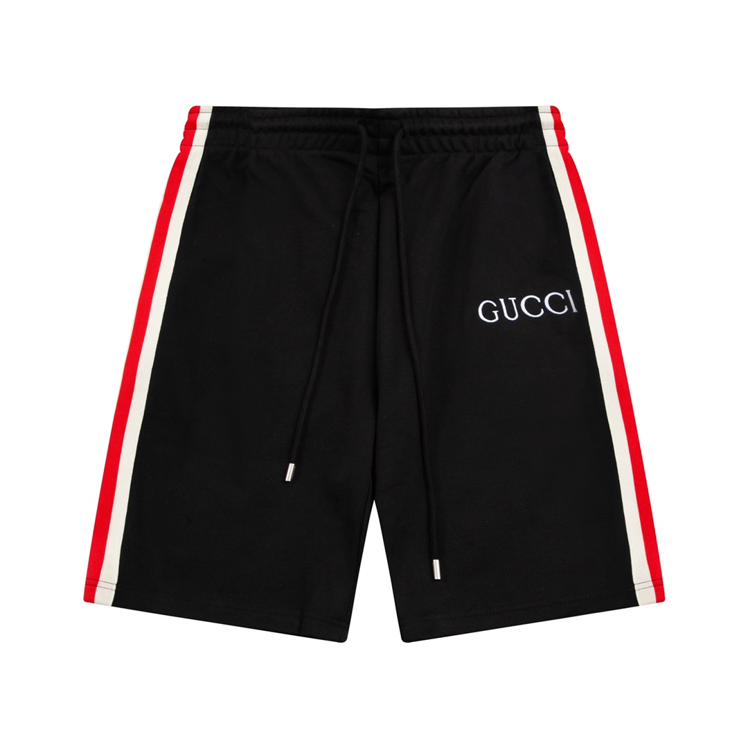 Gucci Cotton Shorts With Web - DesignerGu