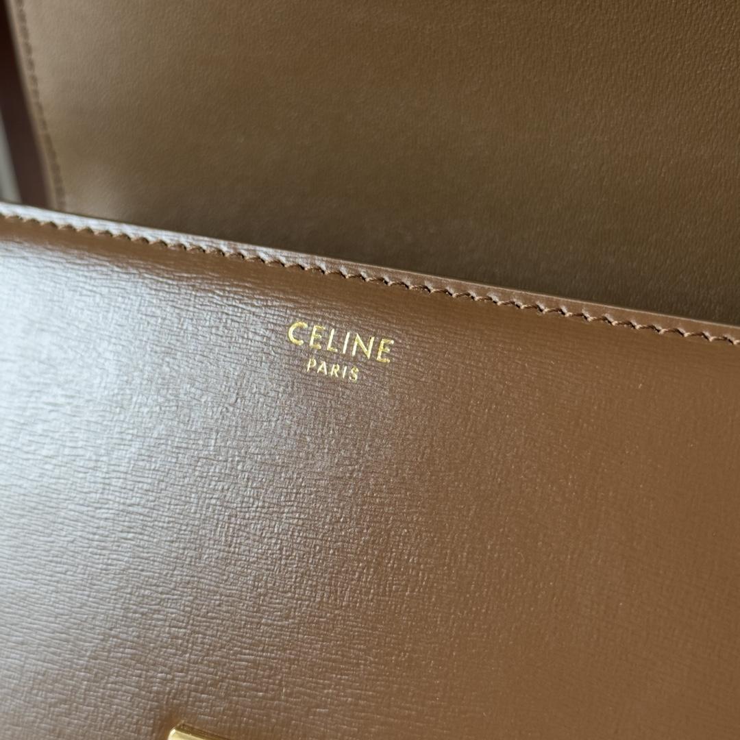 Celine Teen Triomphe Bag In Natural Calfskin - DesignerGu