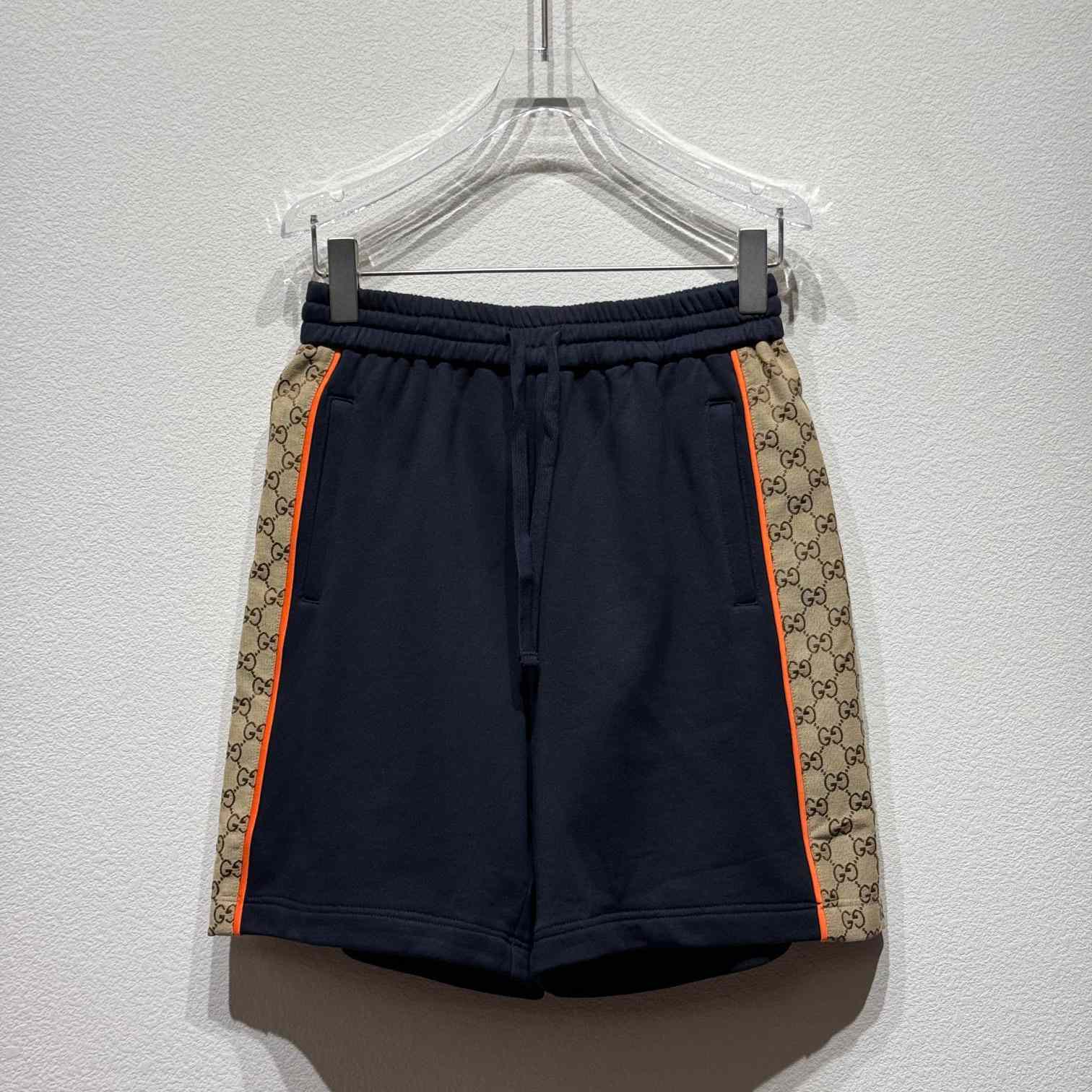 Gucci Cotton Jersey Shorts With GG Inserts - DesignerGu