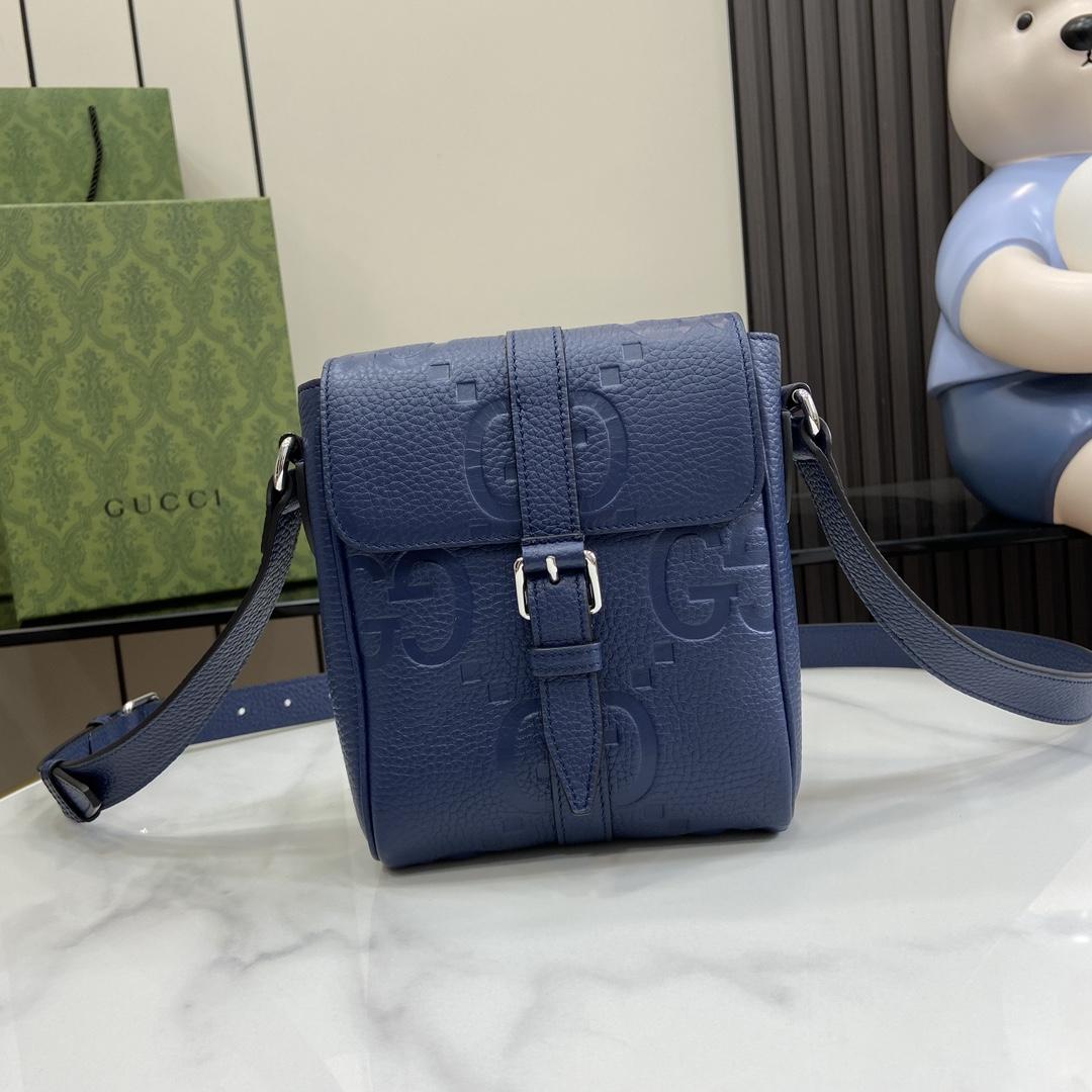 Gucci Jumbo GG Small Messenger Bag   - DesignerGu