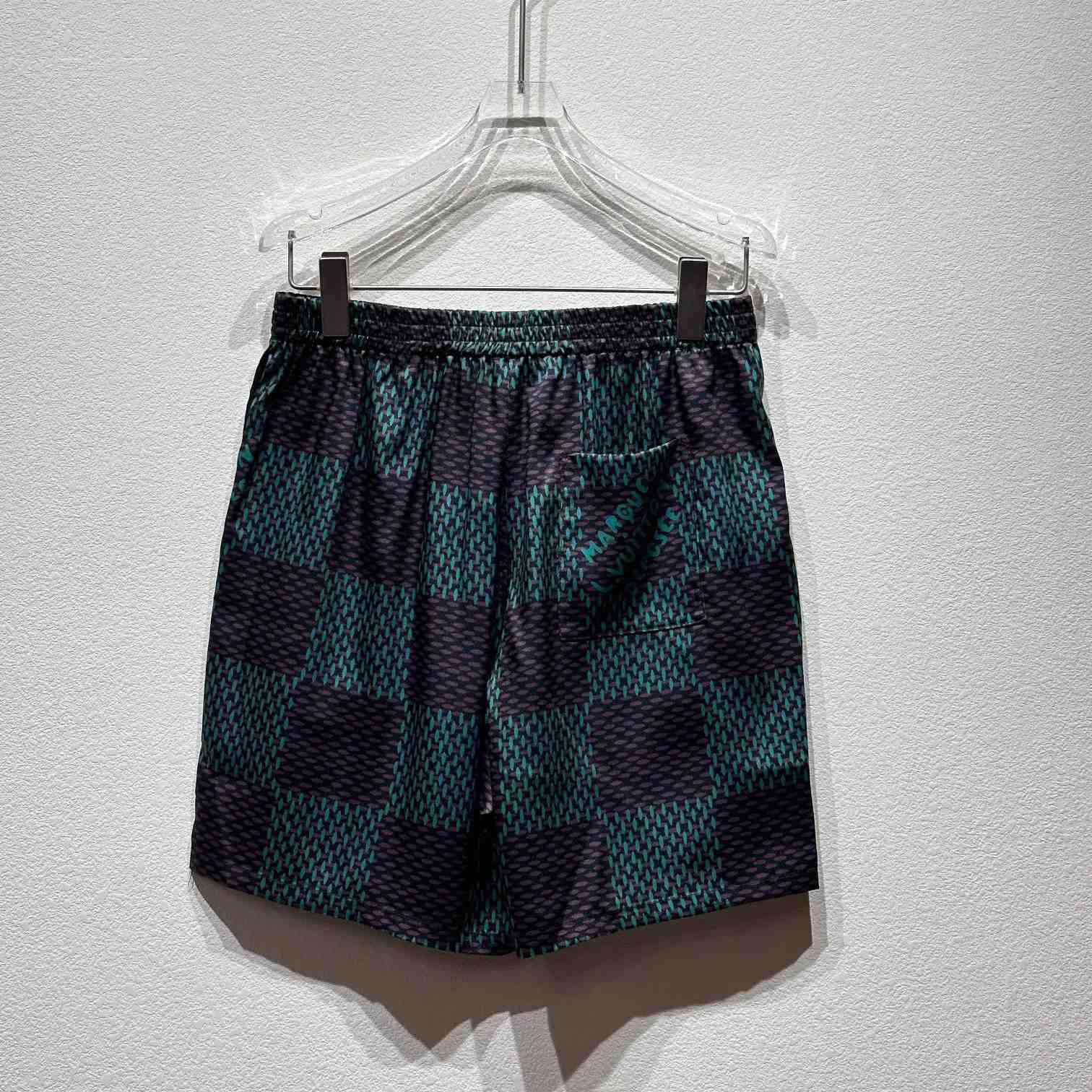 Louis Vuitton Damier Silk Shorts   1AFJ64 - DesignerGu