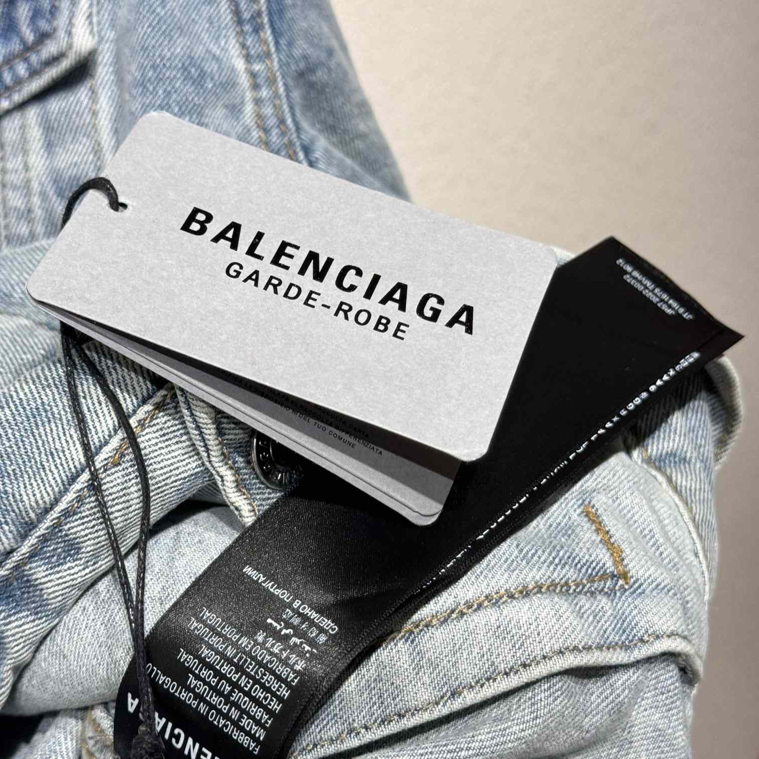 Balenciaga Logo Denim Jacket - DesignerGu