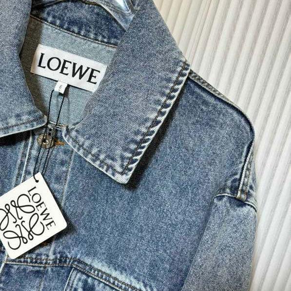 Loewe Anagram Jacket In Denim In Blue  - DesignerGu