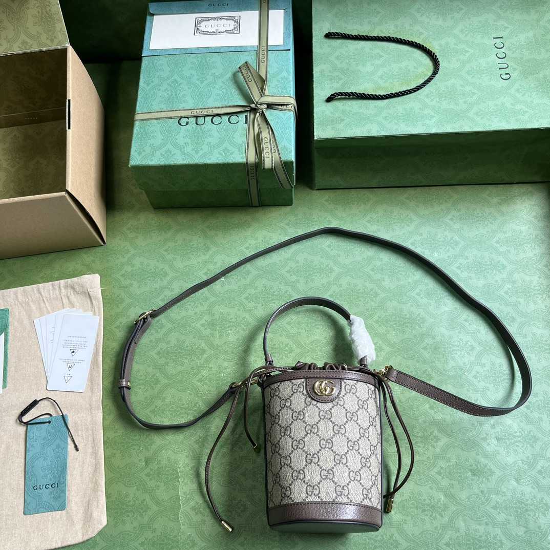 Gucci Ophidia Mini Bucket Bag  (11.5-20-8cm) - DesignerGu