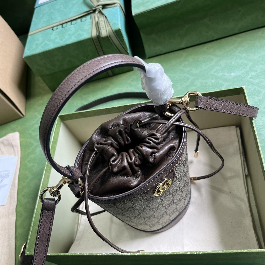 Gucci Ophidia Mini Bucket Bag  (11.5-20-8cm) - DesignerGu