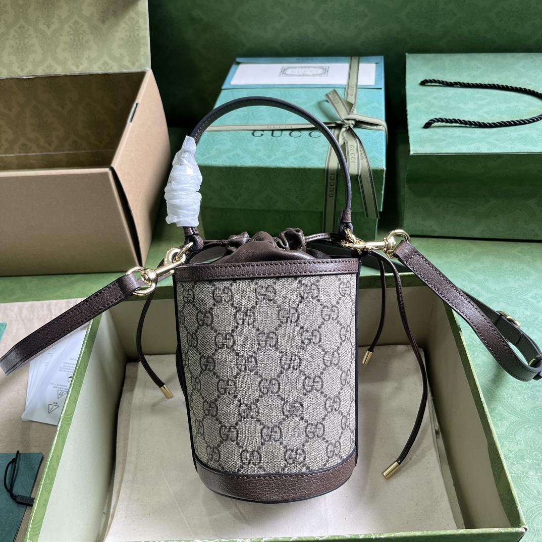 Gucci Ophidia Mini Bucket Bag  (11.5-20-8cm) - DesignerGu