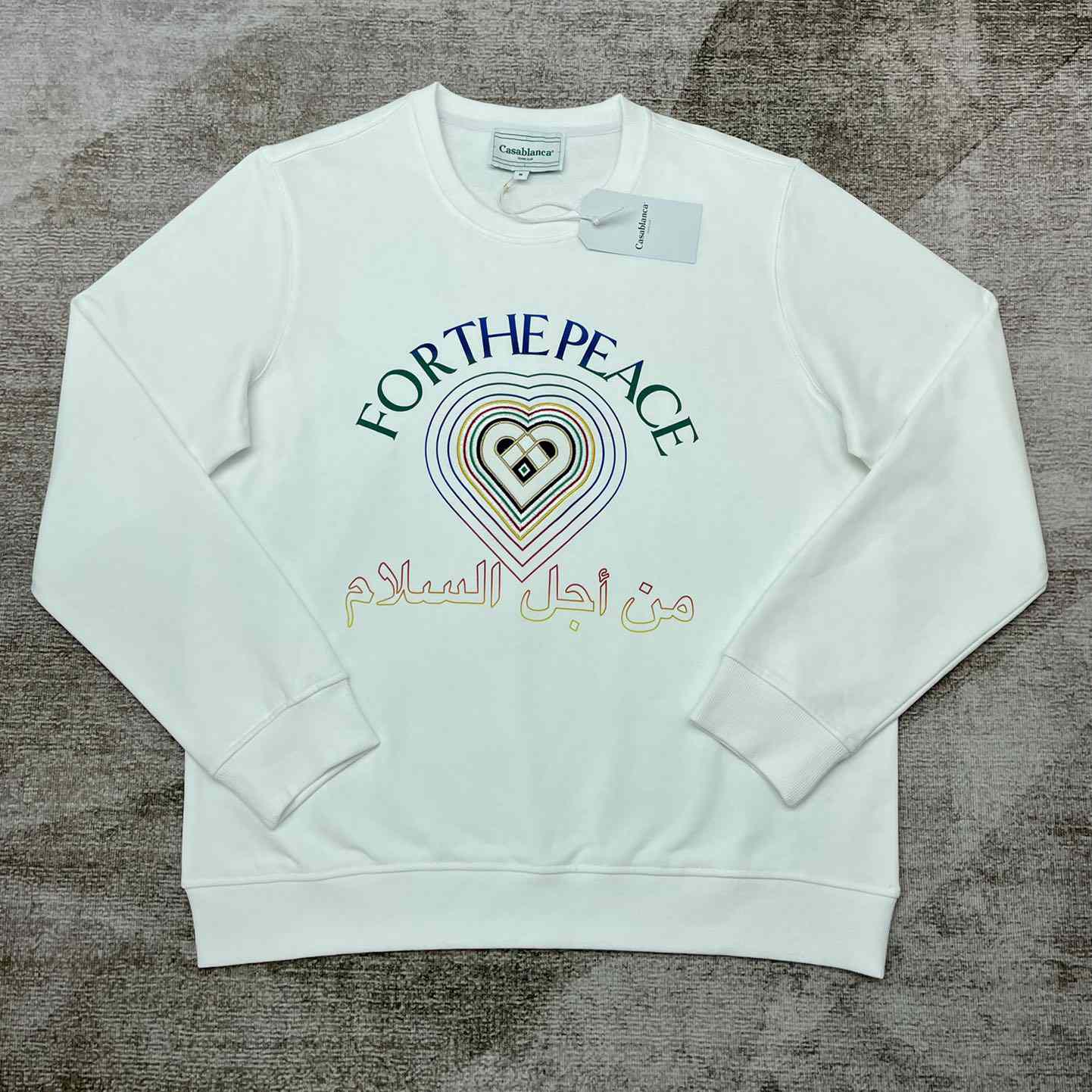 Casablanca For The Peace Embroidered Sweatshirt - DesignerGu