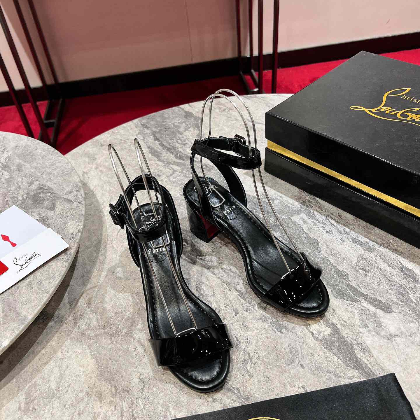 Christian Louboutin Miss Sabina 55mm Strappy Sandals - DesignerGu