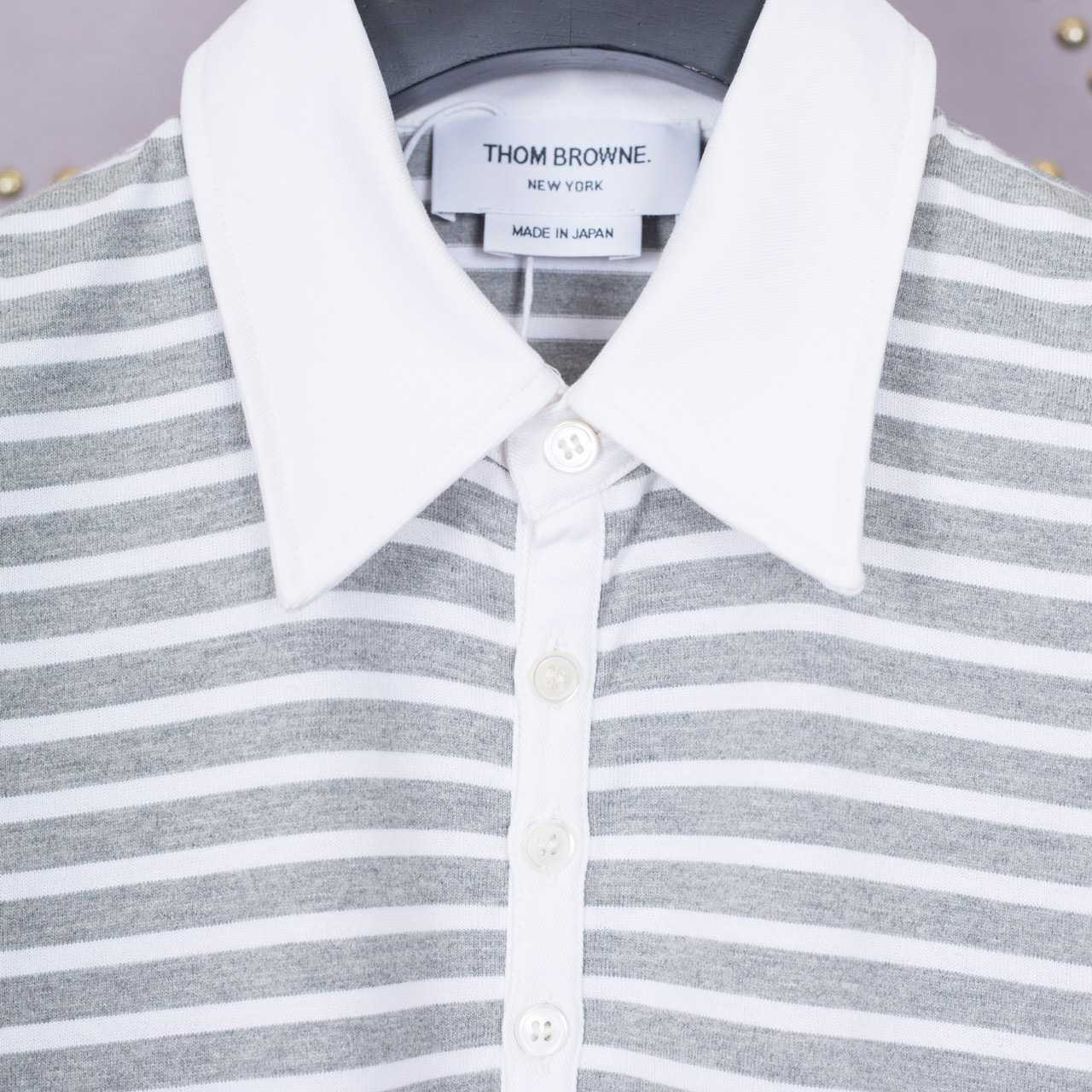 Thom Browne Striped Cotton-jersey Polo Shirt   1897 - DesignerGu