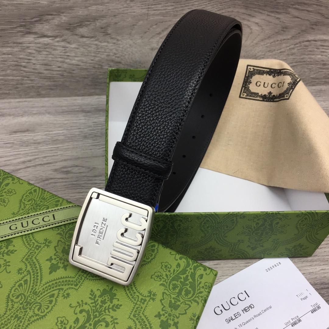 Gucci Leather Belt  35mm - DesignerGu