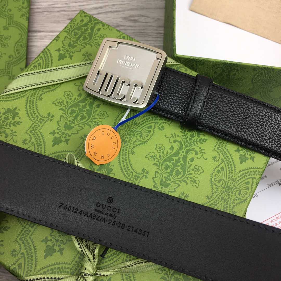 Gucci Leather Belt  35mm - DesignerGu