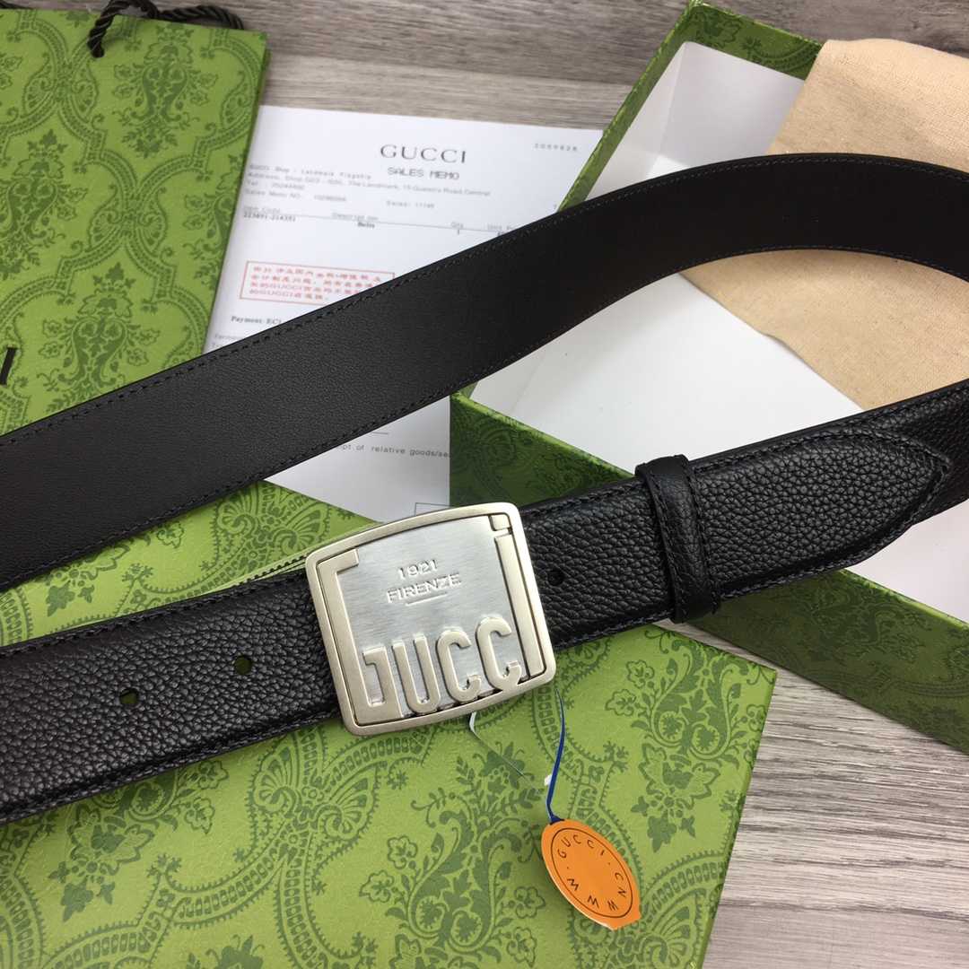 Gucci Leather Belt  35mm - DesignerGu