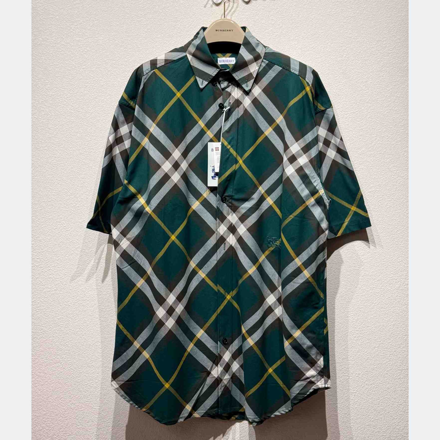 Burberry Check Cotton Shirt   - DesignerGu