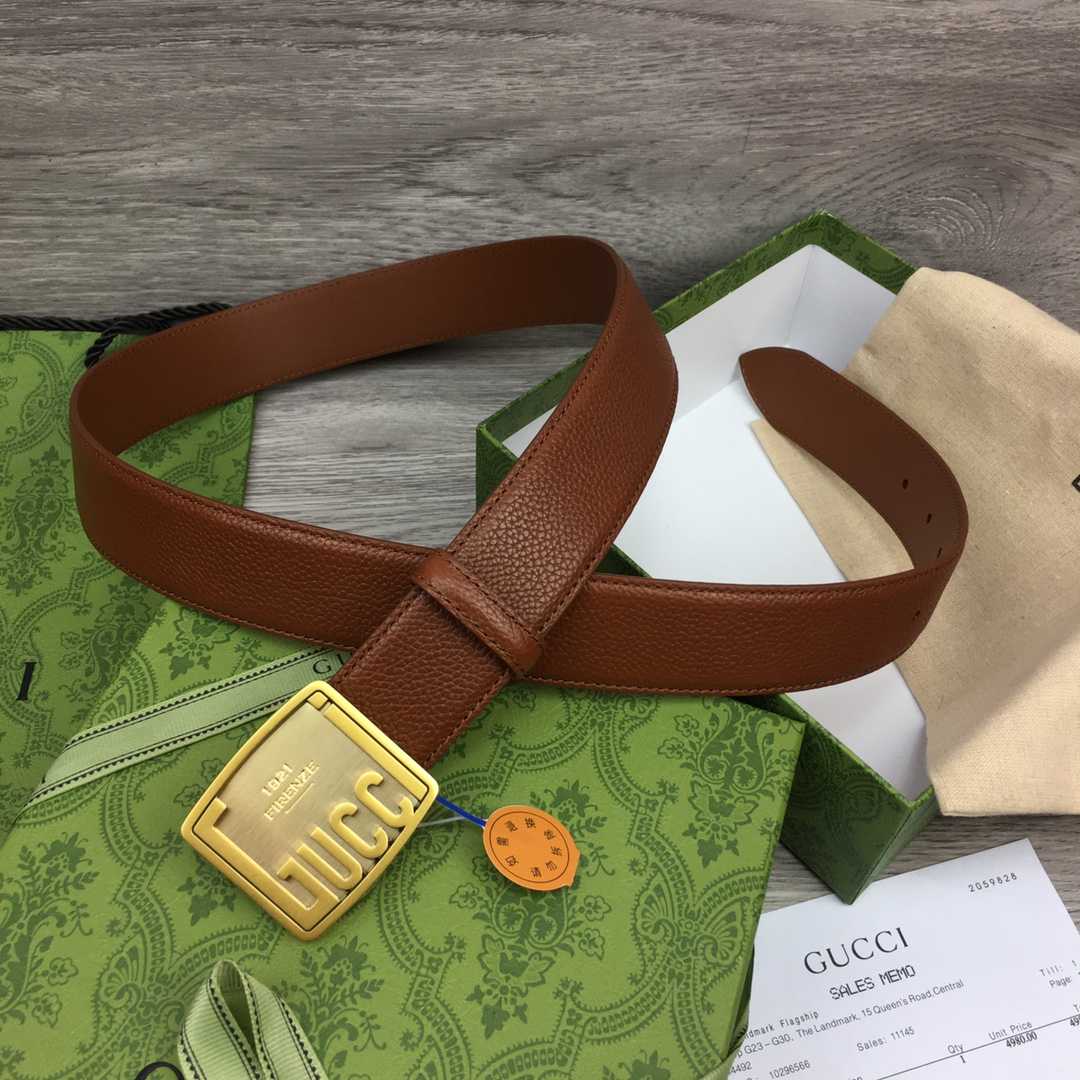 Gucci Leather Belt  35mm - DesignerGu