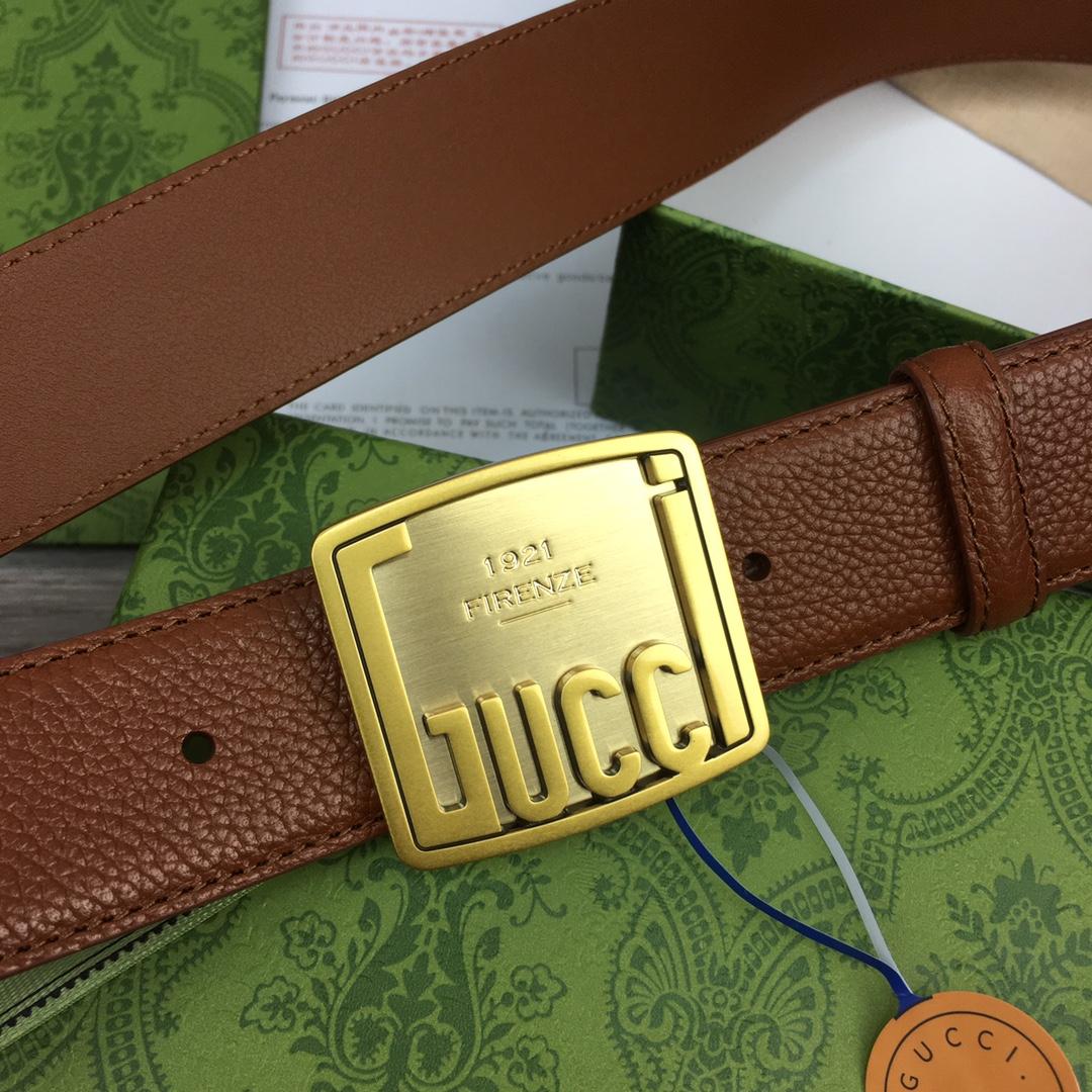 Gucci Leather Belt  35mm - DesignerGu