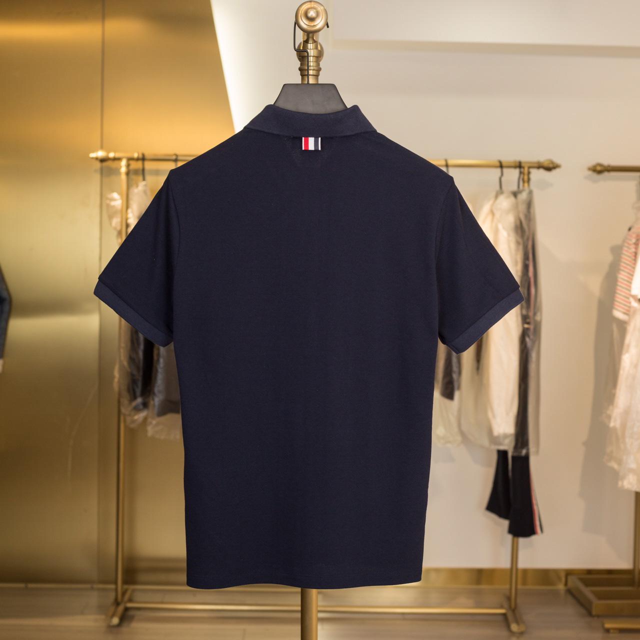 Thom Browne 4-Bar Piqué Polo Shirt   TB2065 - DesignerGu