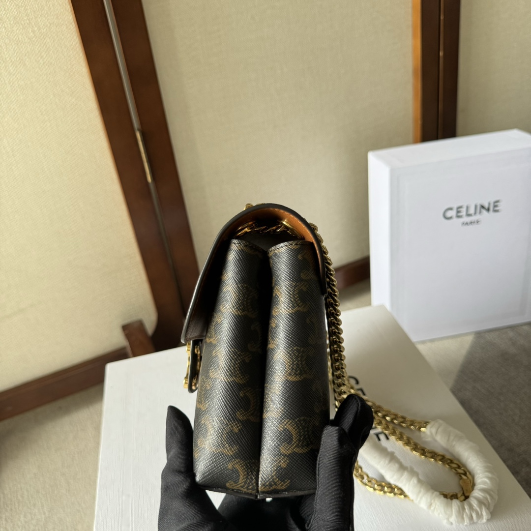 Celine Medium Celine Victoire Bag In Triomphe Canvas - DesignerGu