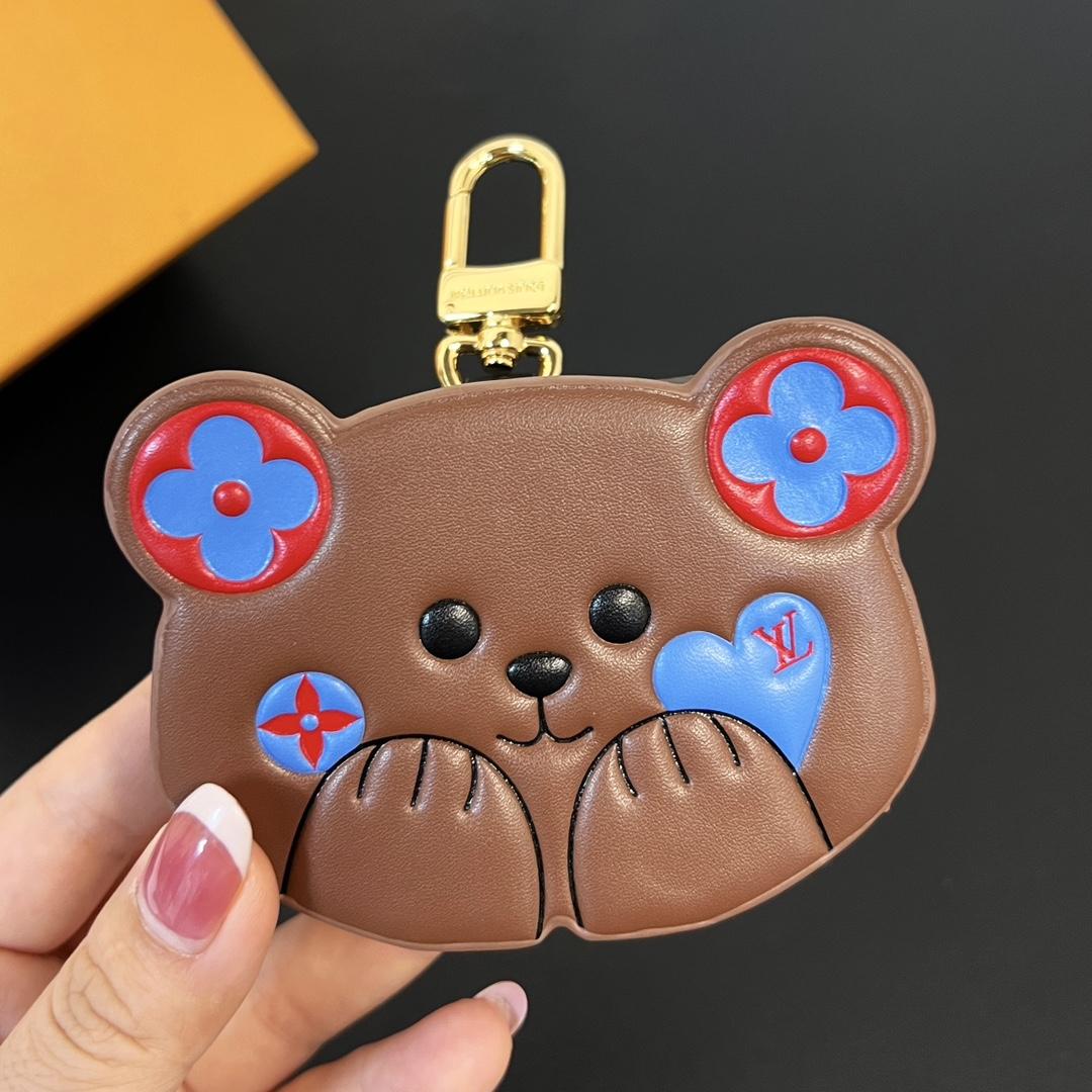 Louis Vuitton Teddy Bear Earphone Case   M01361 - DesignerGu