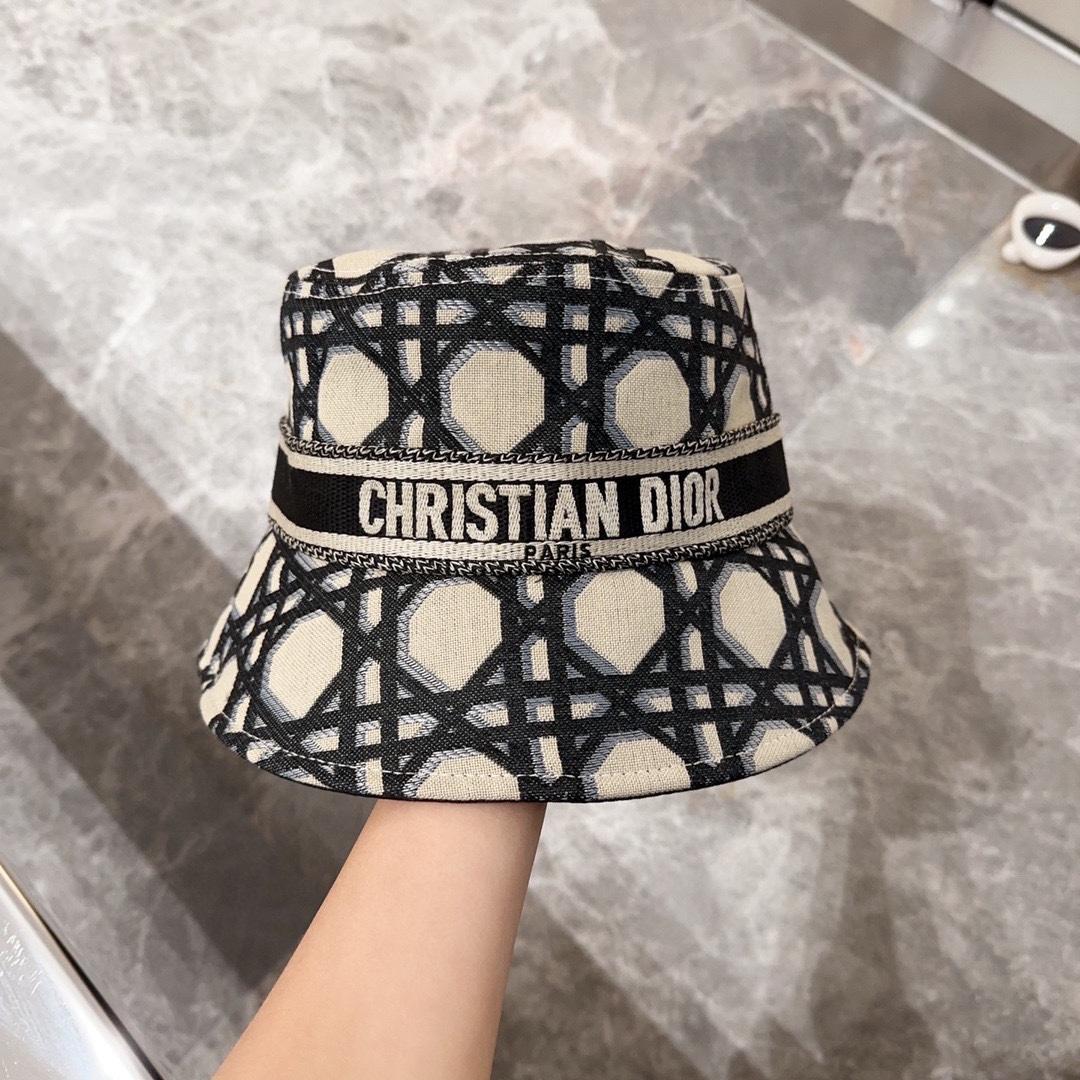 Dior D-Bobby Macrocannage Small Brim Bucket Hat - DesignerGu