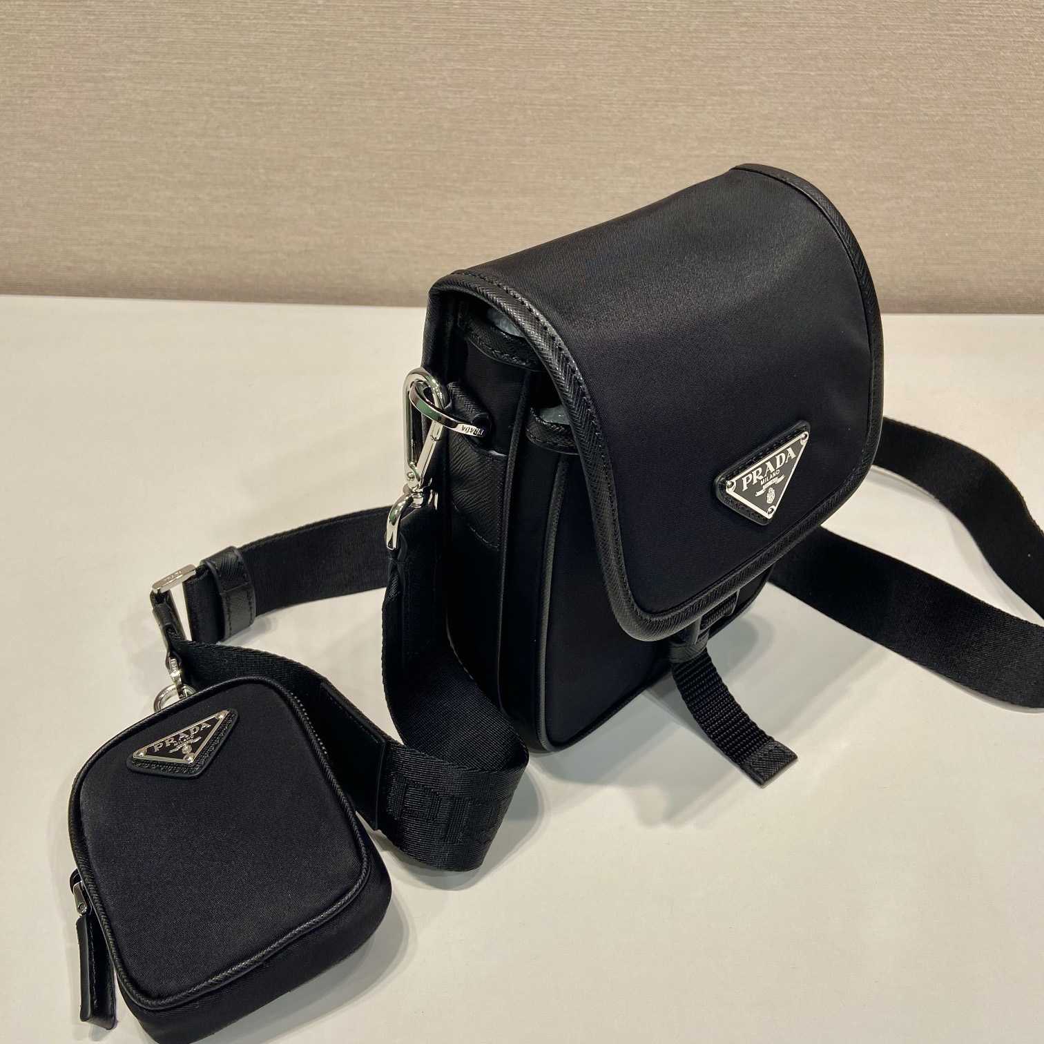 Prada Re-Nylon And Saffiano Leather Shoulder Bag - DesignerGu