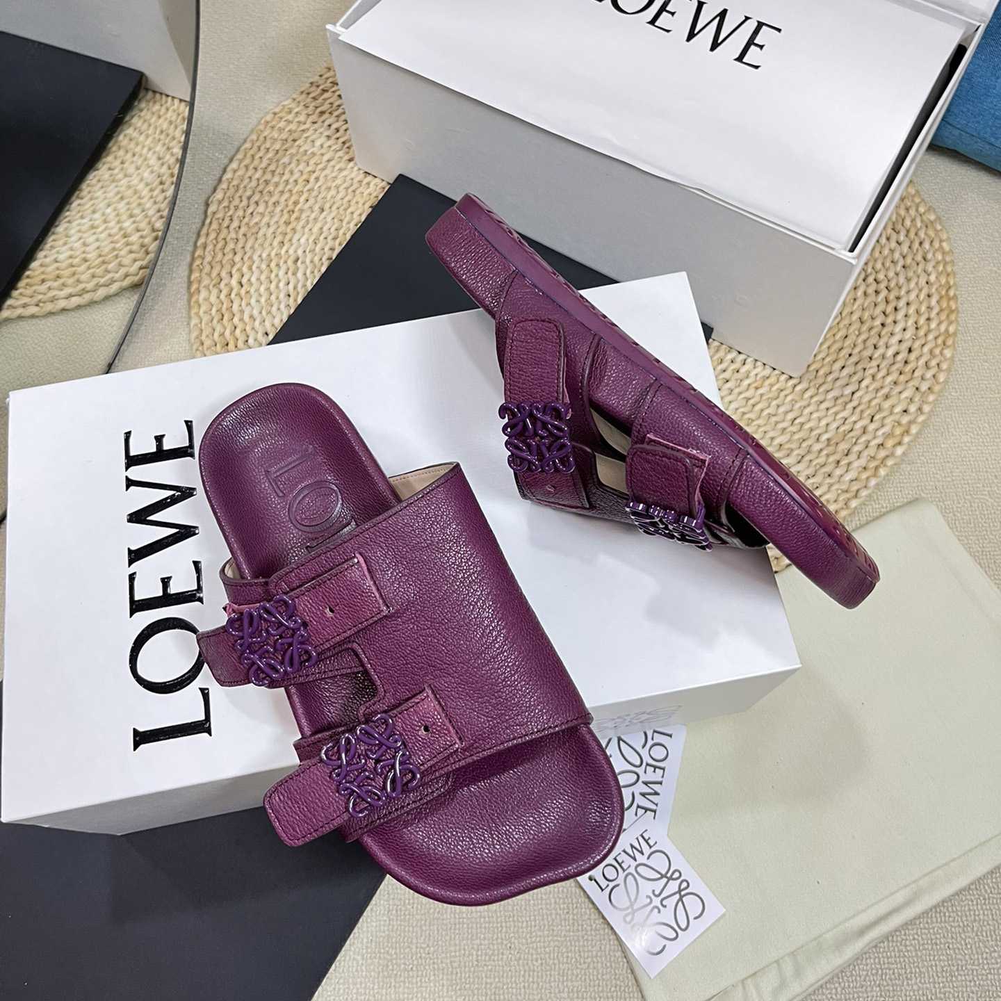 Loewe Ease slide In Goatskin - DesignerGu