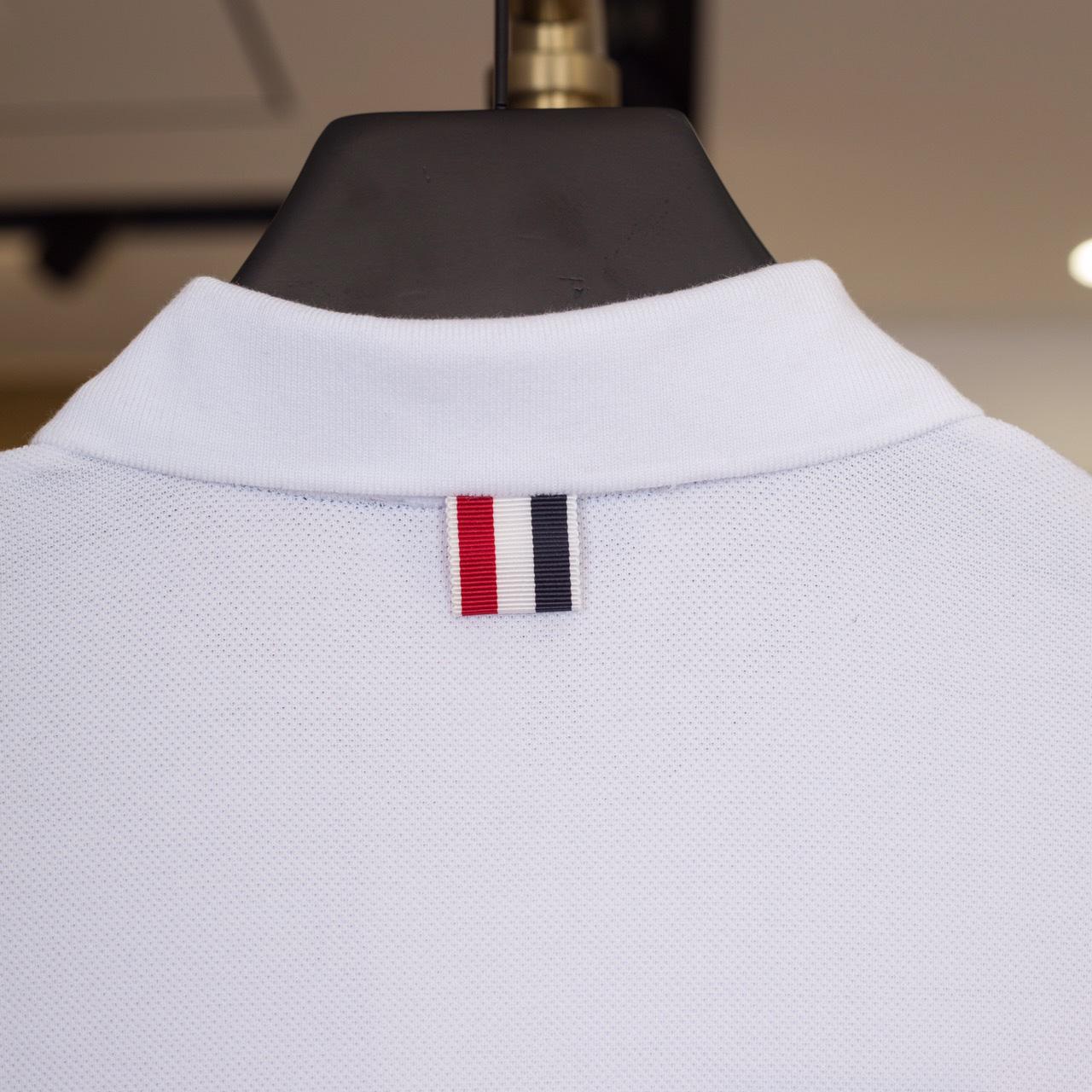 Thom Browne 4-Bar Piqué Polo Shirt   TB2065 - DesignerGu