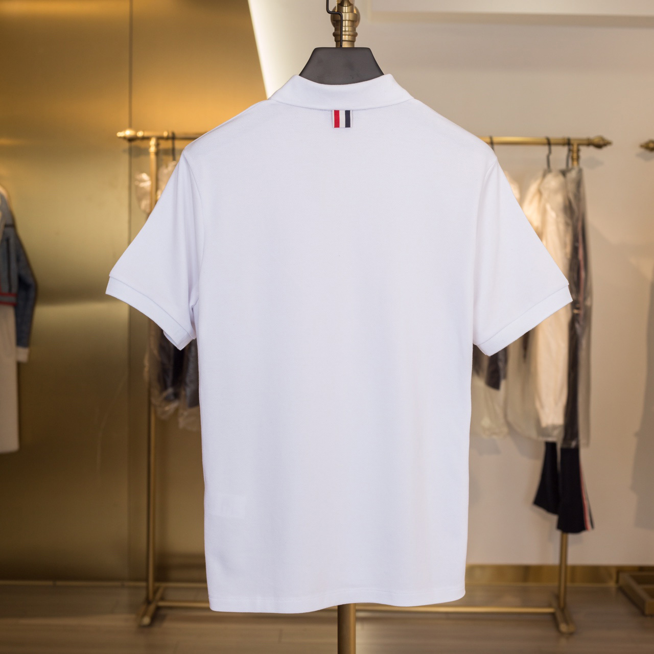 Thom Browne 4-Bar Piqué Polo Shirt   TB2065 - DesignerGu