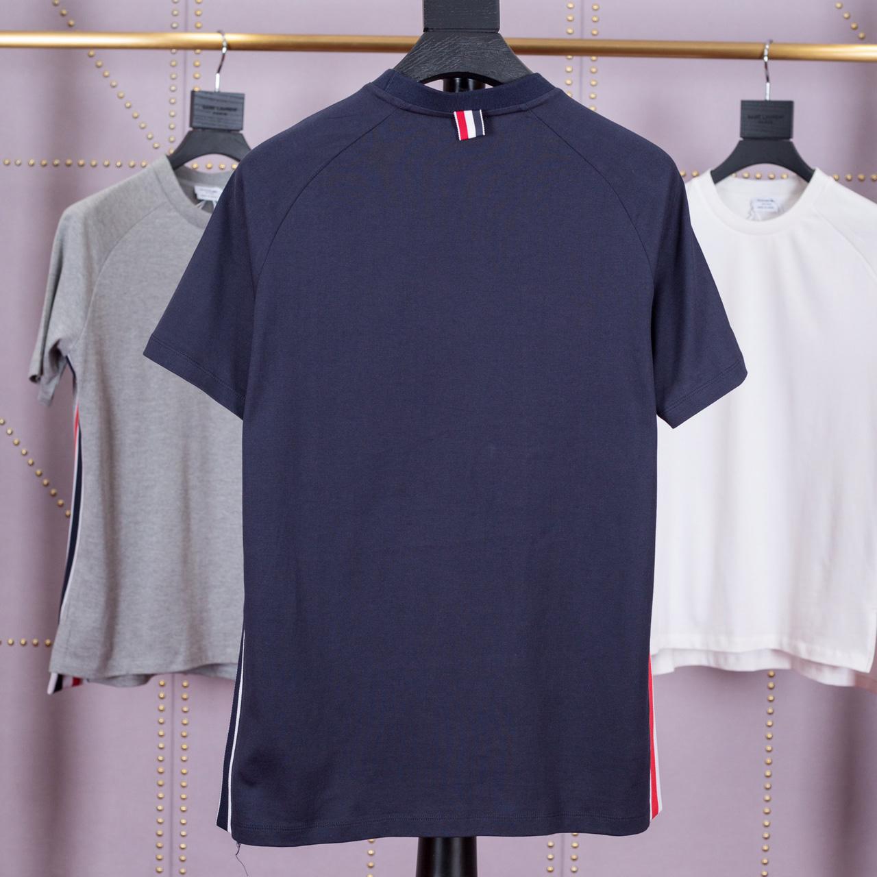 Thom Browne Interlock Rwb Stripe T-shirt   TB1839 - DesignerGu